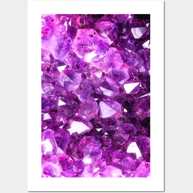 Purple Amethyst Geode Crystal Wall Art by NewburyBoutique